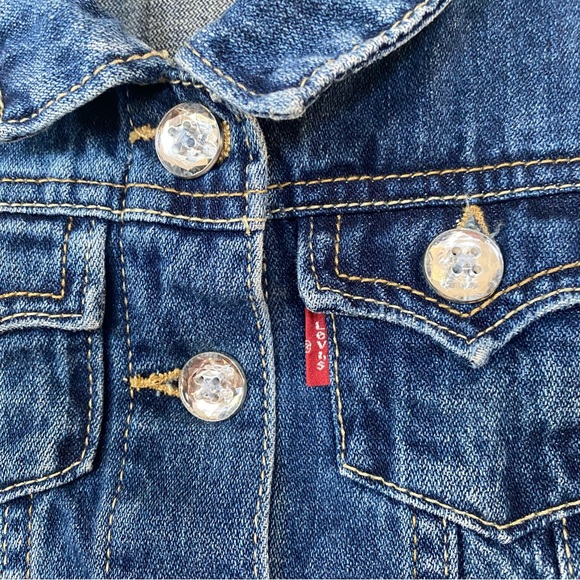 Levi’s Crystal Button Denim Jacket - Picture 2 of 5